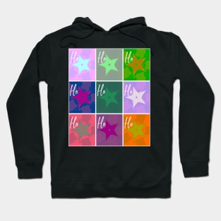 Ho Ho Ho Fun Christmas Design with a Cheerful Retro Vibe Hoodie